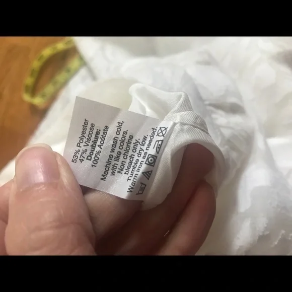 J. Crew sheer burnout white skirt pockets a-line‎ 6 - Picture 8 of 8